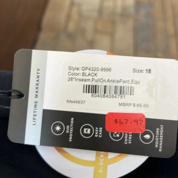 Tail Women's Black Ankle Pants - Picture 10 of 16